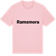 Pink Cotton t-shirt med Ramsmora fetstil t-shirt