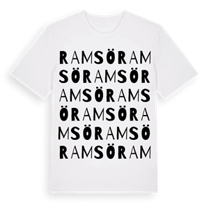 Ramsö ordlek t-shirt – ekologisk bomull t-shirt från Pinshirt