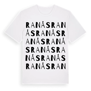 Ranås ordlek t-shirt – ekologisk bomull t-shirt från Pinshirt