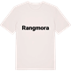 Vintage White t-shirt med Rangmora fetstil t-shirt