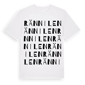 Rännilen ordlek t-shirt – ekologisk bomull t-shirt från Pinshirt