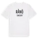 White t-shirt med Rånö i Sverige t-shirt