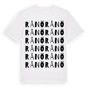 Rånö ordlek t-shirt – ekologisk bomull t-shirt från Pinshirt