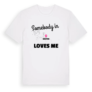 Någon i Råsten älskar mig t-shirt – ekologisk bomull t-shirt från Pinshirt