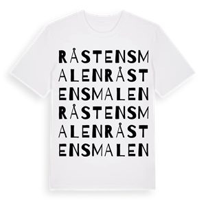 Råstensmalen ordlek t-shirt – ekologisk bomull t-shirt från Pinshirt