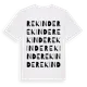 White t-shirt med Rekinde ordlek t-shirt