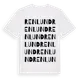 White t-shirt med Renlund ordlek t-shirt