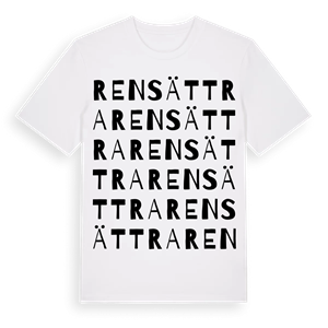 Rensättra ordlek t-shirt – ekologisk bomull t-shirt från Pinshirt