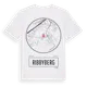 White t-shirt med Ribbyberg t-shirt