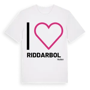 Jag älskar Riddarbol t-shirt stort tryck – ekologisk bomull t-shirt från Pinshirt