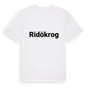 Ridökrog fetstil t-shirt – ekologisk bomull t-shirt från Pinshirt