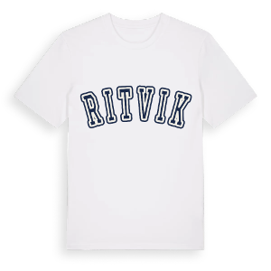 Ritvik college t-shirt – ekologisk bomull t-shirt från Pinshirt