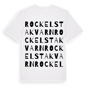 Rockelstakvarn ordlek t-shirt – ekologisk bomull t-shirt från Pinshirt