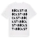 White t-shirt med Röcksta ordlek t-shirt