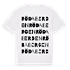 Röda bergen ordlek t-shirt