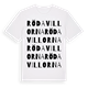 Röda villorna ordlek t-shirt