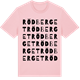 Pink Cotton t-shirt med Rödberget ordlek t-shirt
