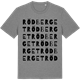 Mid Heather Gray t-shirt med Rödberget ordlek t-shirt