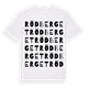 Rödberget ordlek t-shirt