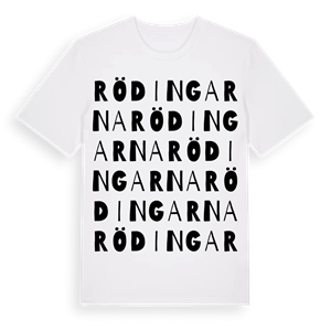Rödingarna ordlek t-shirt – ekologisk bomull t-shirt från Pinshirt