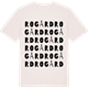 Vintage White t-shirt med Rogård ordlek t-shirt