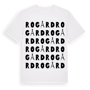 Rogård ordlek t-shirt – ekologisk bomull t-shirt från Pinshirt