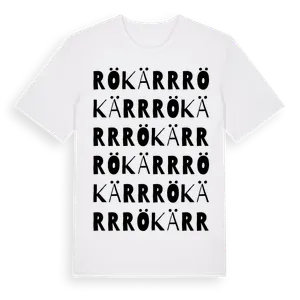 Rökärr ordlek t-shirt – ekologisk bomull t-shirt från Pinshirt