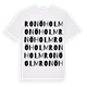 White t-shirt med Ronöholm ordlek t-shirt