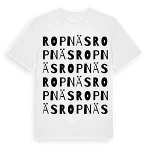 Ropnäs ordlek t-shirt – ekologisk bomull t-shirt från Pinshirt