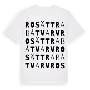 Rosättra båtvarv ordlek t-shirt – ekologisk bomull t-shirt från Pinshirt