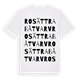 Rosättra båtvarv ordlek t-shirt