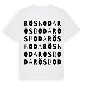Rösboda ordlek t-shirt – ekologisk bomull t-shirt från Pinshirt