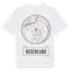 White t-shirt med Rosenlund t-shirt