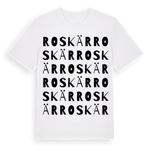 Roskär ordlek t-shirt – ekologisk bomull t-shirt från Pinshirt