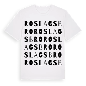 Roslagsbro ordlek t-shirt – ekologisk bomull t-shirt från Pinshirt