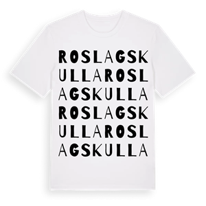 Roslagskulla ordlek t-shirt – ekologisk bomull t-shirt från Pinshirt