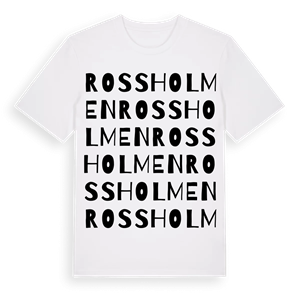 Rossholmen ordlek t-shirt – ekologisk bomull t-shirt från Pinshirt
