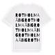 Rotholma äng ordlek t-shirt