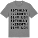 Mid Heather Gray t-shirt med Rotholmviken ordlek t-shirt