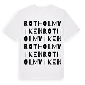 Rotholmviken ordlek t-shirt – ekologisk bomull t-shirt från Pinshirt