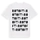 White t-shirt med Rotofta ordlek t-shirt