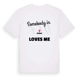 Någon i Rudan älskar mig t-shirt – ekologisk bomull t-shirt från Pinshirt