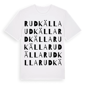 Rudkälla ordlek t-shirt – ekologisk bomull t-shirt från Pinshirt
