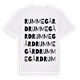 Rumme gård ordlek t-shirt