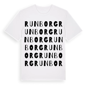 Runborg ordlek t-shirt – ekologisk bomull t-shirt från Pinshirt