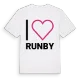 Jag älskar Runby t-shirt stort tryck