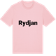 Pink Cotton t-shirt med Rydjan fetstil t-shirt