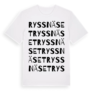 Ryssnäset ordlek t-shirt – ekologisk bomull t-shirt från Pinshirt