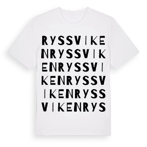 Ryssviken ordlek t-shirt – ekologisk bomull t-shirt från Pinshirt