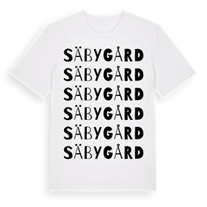 Säby gård ordlek t-shirt – ekologisk bomull t-shirt från Pinshirt